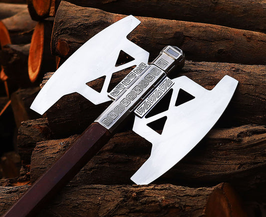 Gimli Battle Axe Handmade Replica From Lord of the Rings (LOTR) Silver Version