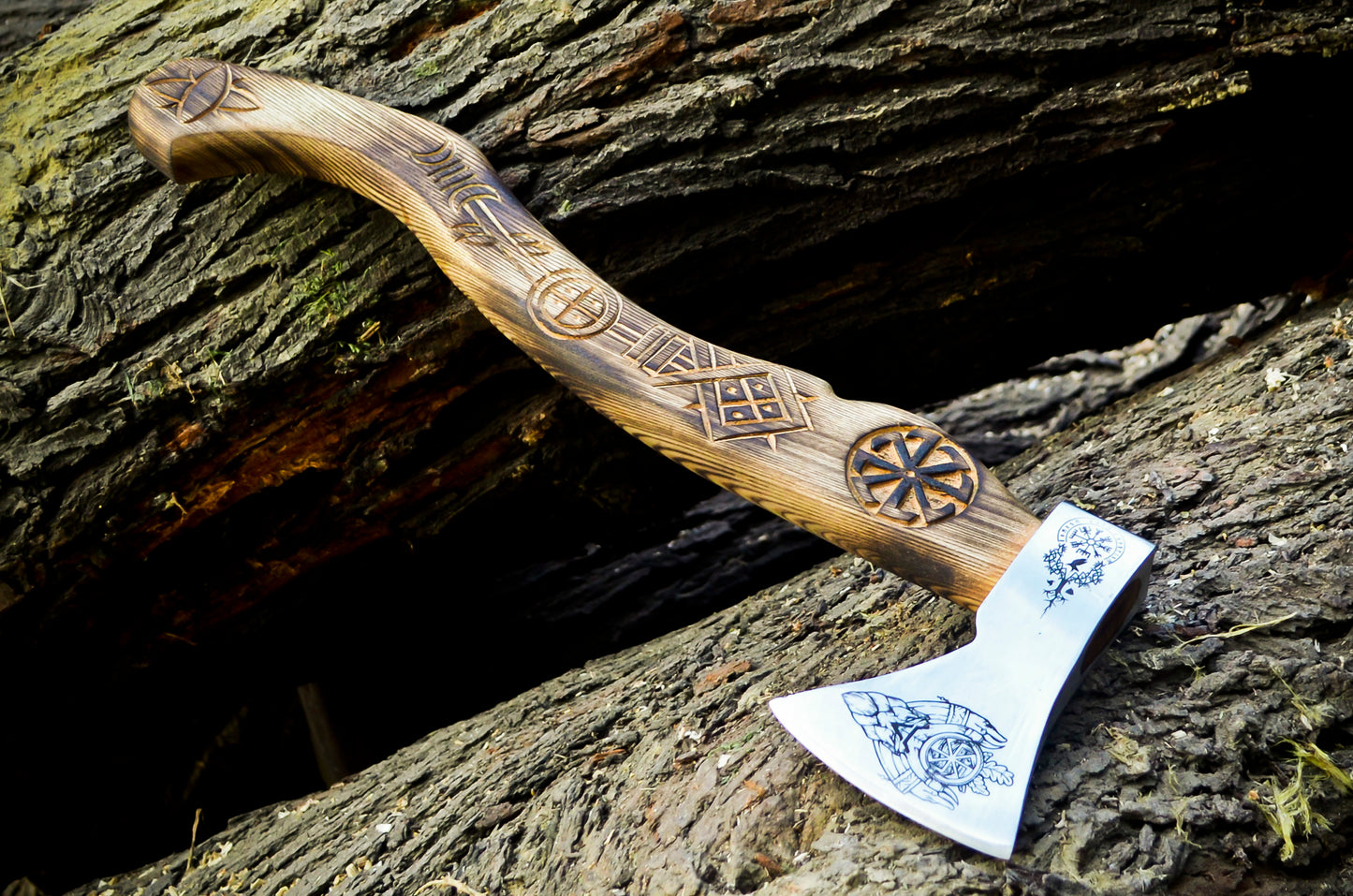 Buy Slavic-Inspired Viking Battle Axe – Professional Handcrafted Design for Just $100