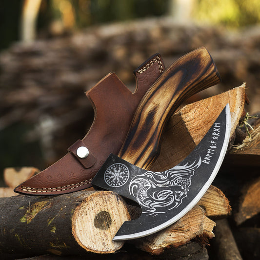 Best Hand-Forged Viking Pizza Cutter Axe – Professional Precision & Unique Design for Just $80