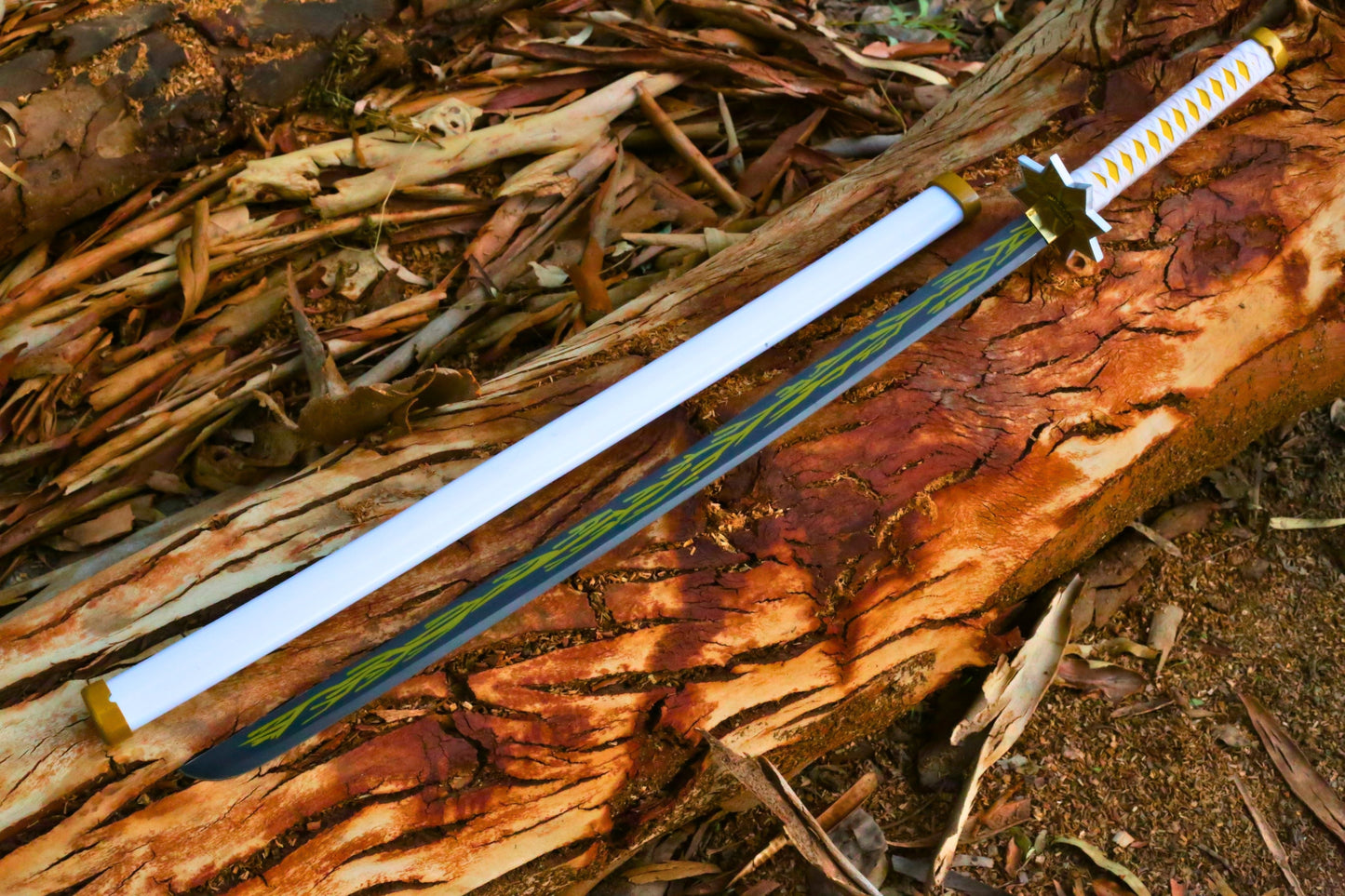 Zenitsu Agatsuma Nichirin Katana Replica – Demon Slayer Inspired Display Sword,
