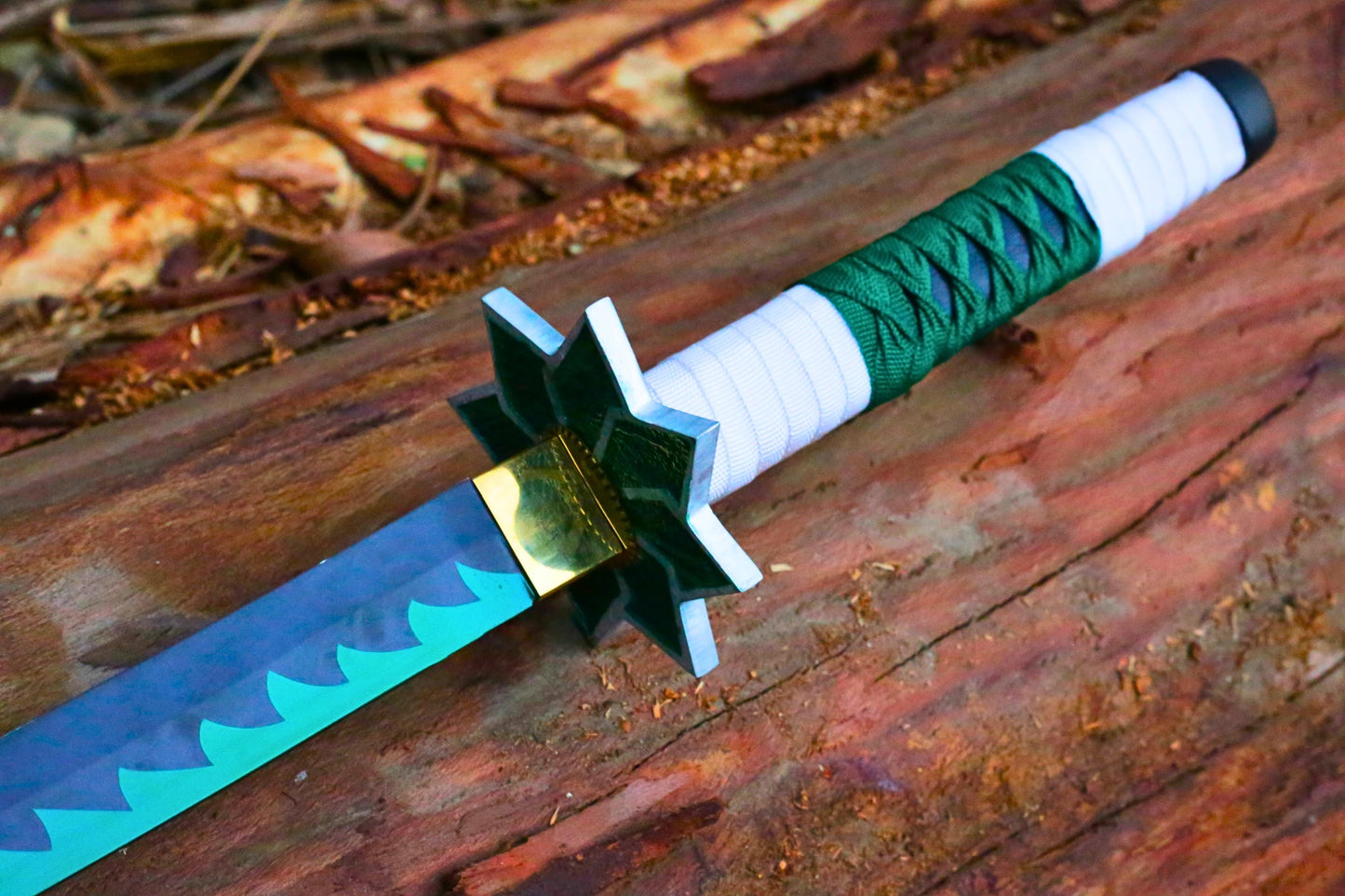 Handmade Sanemi Shinazugawa Katana Replica – Demon Slayer Collector Display Sword with Scabbard