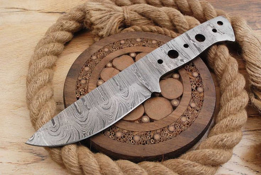 Damascus blade Hand forged Damascus blank Damascus blank blade
