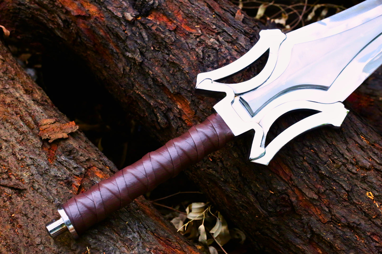 Fully Functional He-Man Power Sword, Handmade Stainless Steel sword With Leather sheath