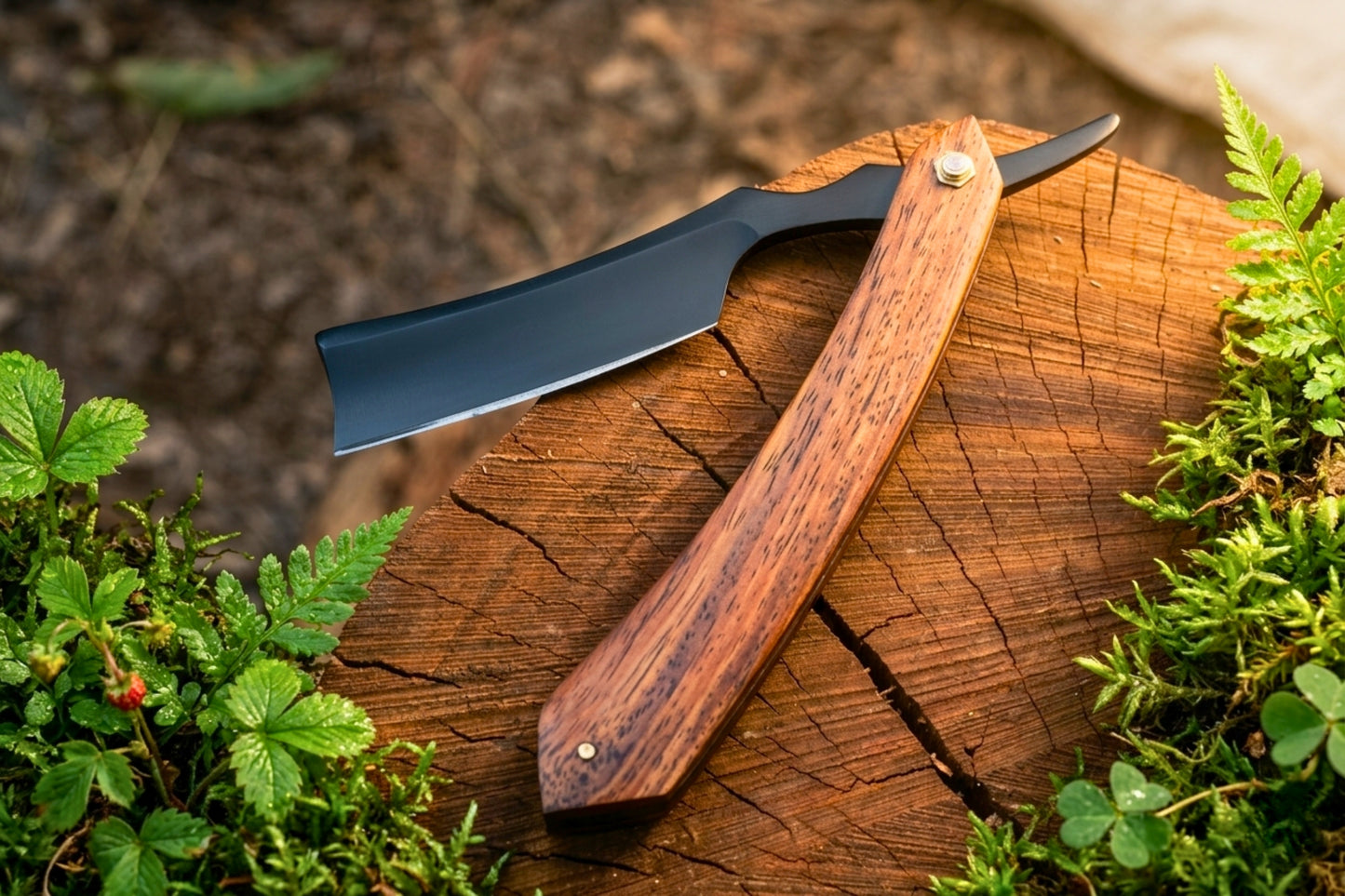 Straight Razor Handmade J2 420 Stainless Steel, Rosewood Handle Barber Razor, Traditional Wet Shaving Razor, Luxury Gift for Men