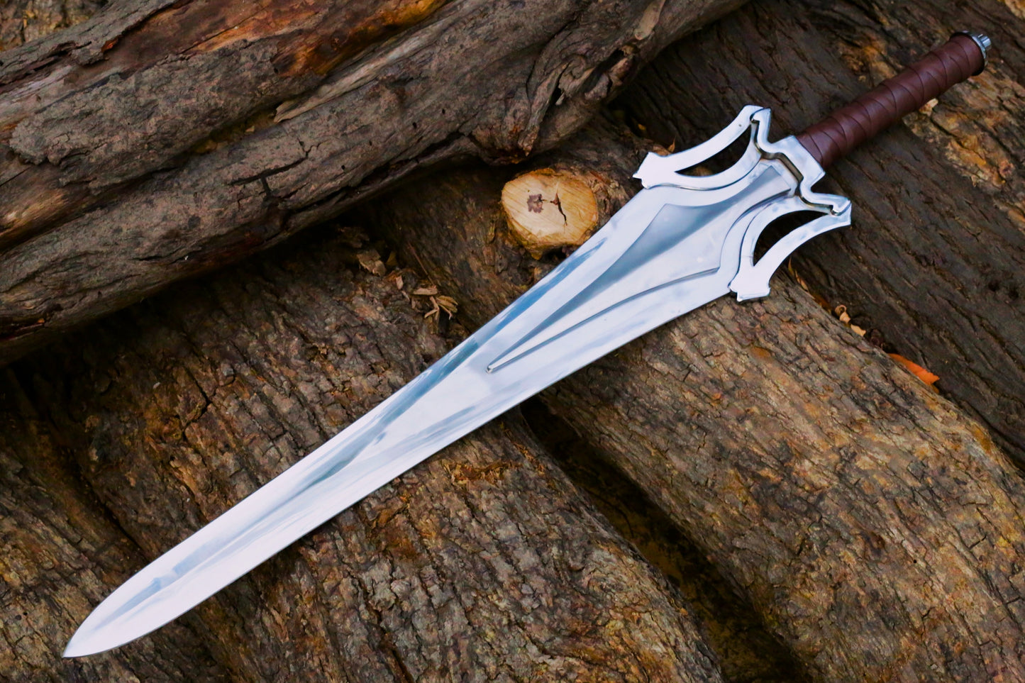 Fully Functional He-Man Power Sword, Handmade Stainless Steel sword With Leather sheath