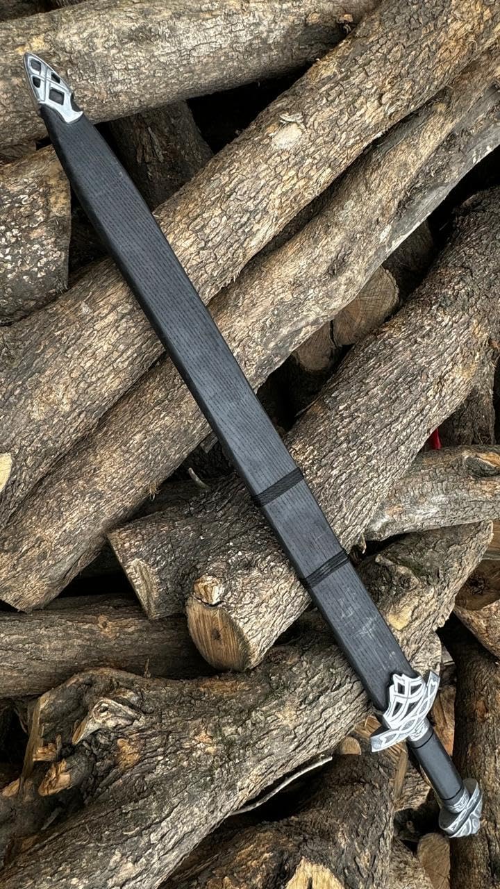 Espada vikinga de acero de Damasco forjada a mano / Espada medieval lista para la batalla – Solo $149