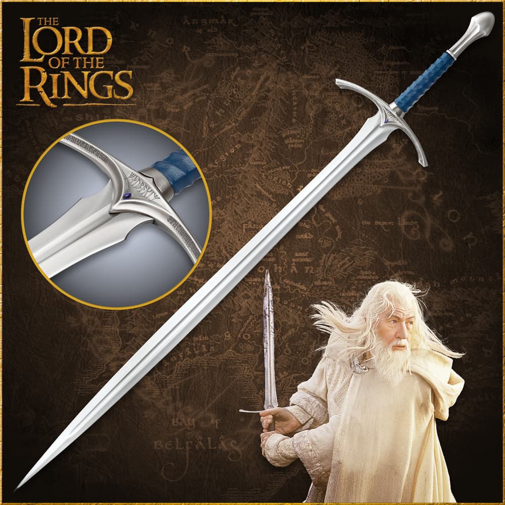 Espada Glamdring de Gandalf - Auténtica pieza de colección de El Señor de los Anillos a la venta - ¡Solo $199!