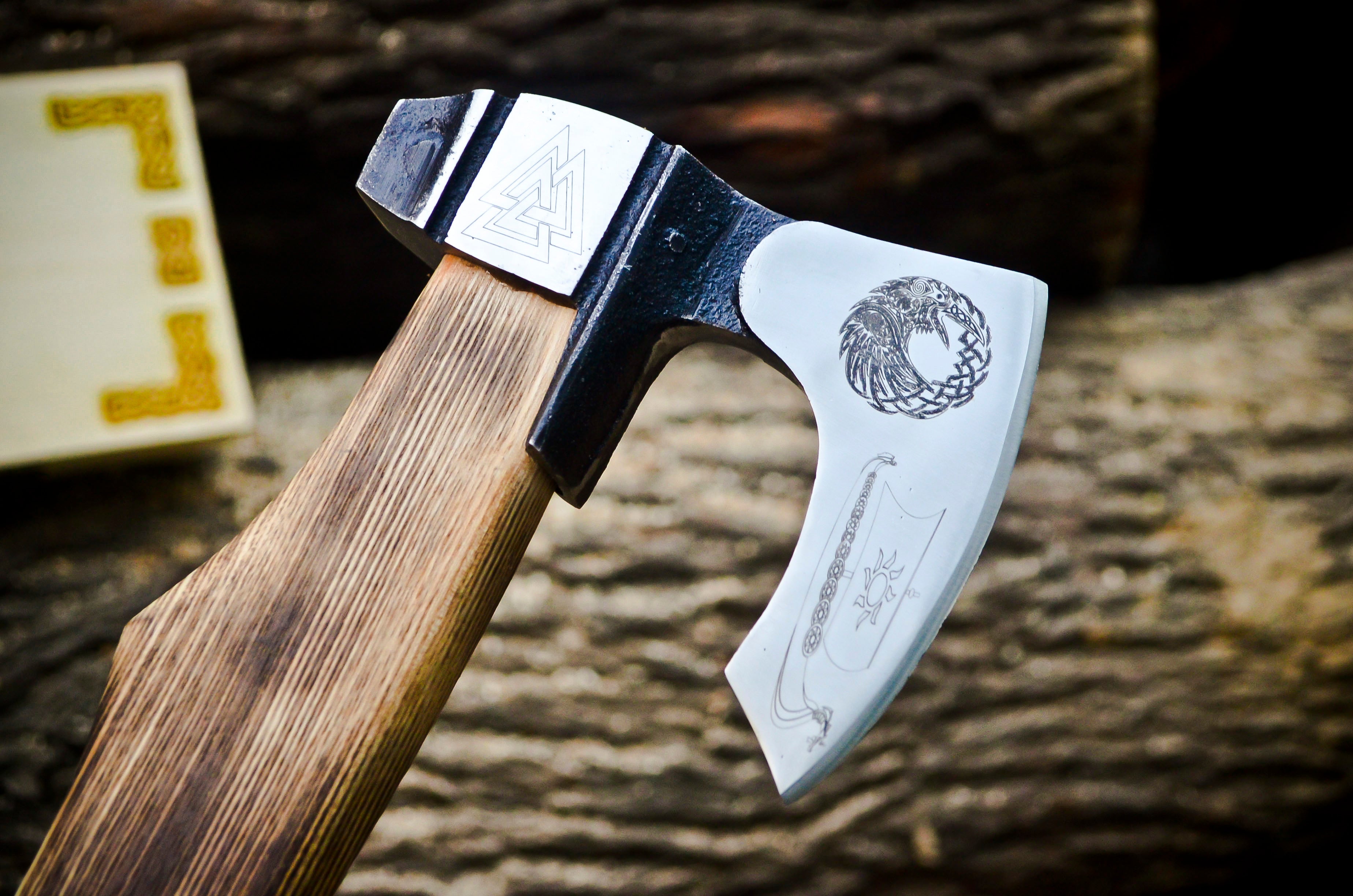 Limited Edition Sleipnir Viking Axe for Sale – Handcrafted Norse-Inspired Axe Just for $100