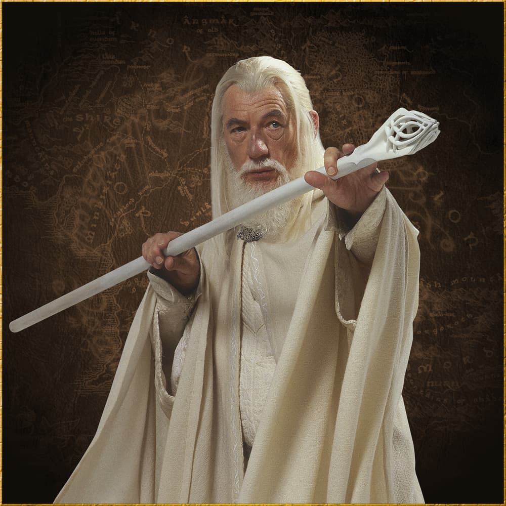 Bastón de Gandalf el Blanco – Auténtico artículo de colección de El Señor de los Anillos. ¡Ahora por solo $149!
