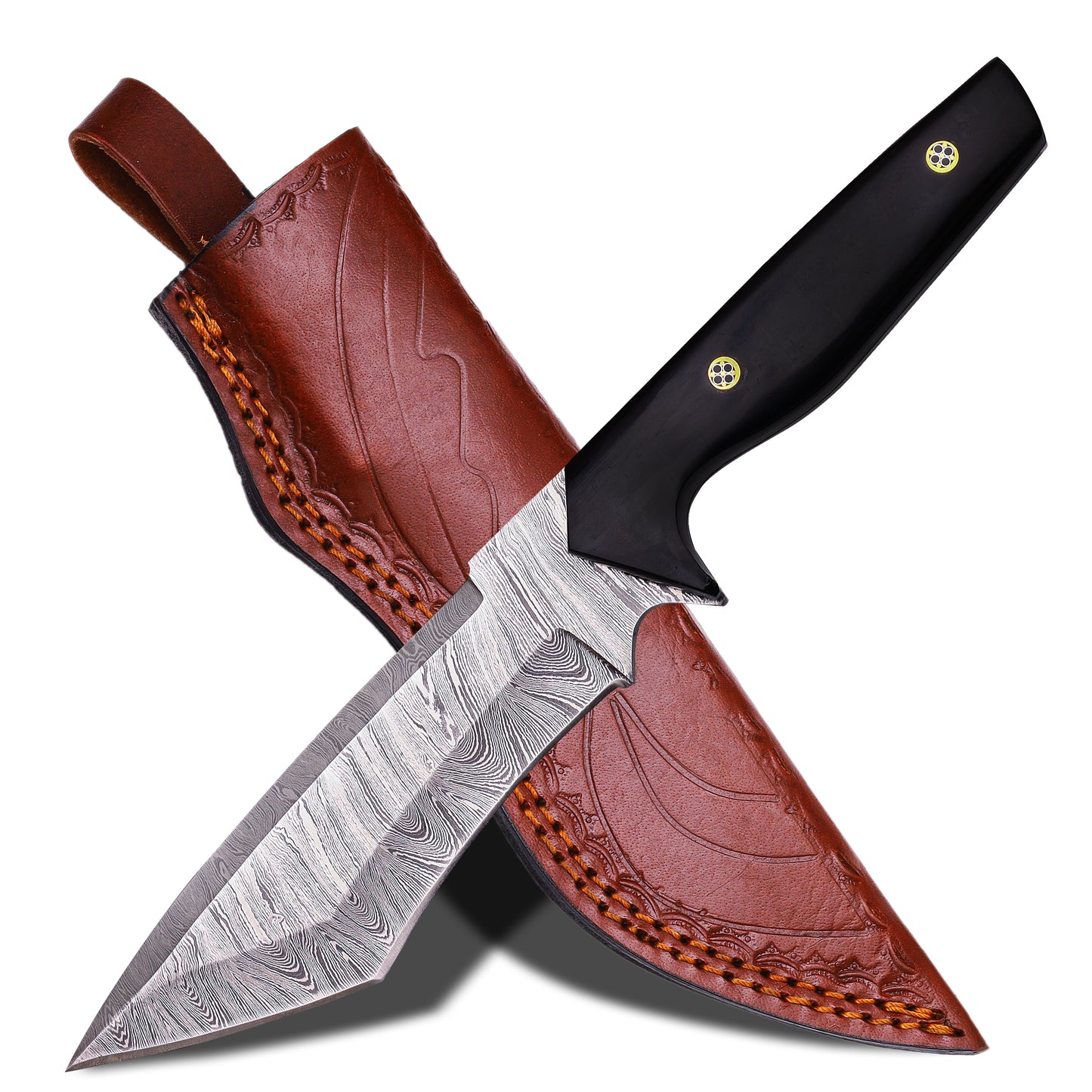 Handmade Damascus Steel Hunting Knife – Precision Craftsmanship with Buffalo Horn Handle | Now Only $51.45 (Was $80.00)