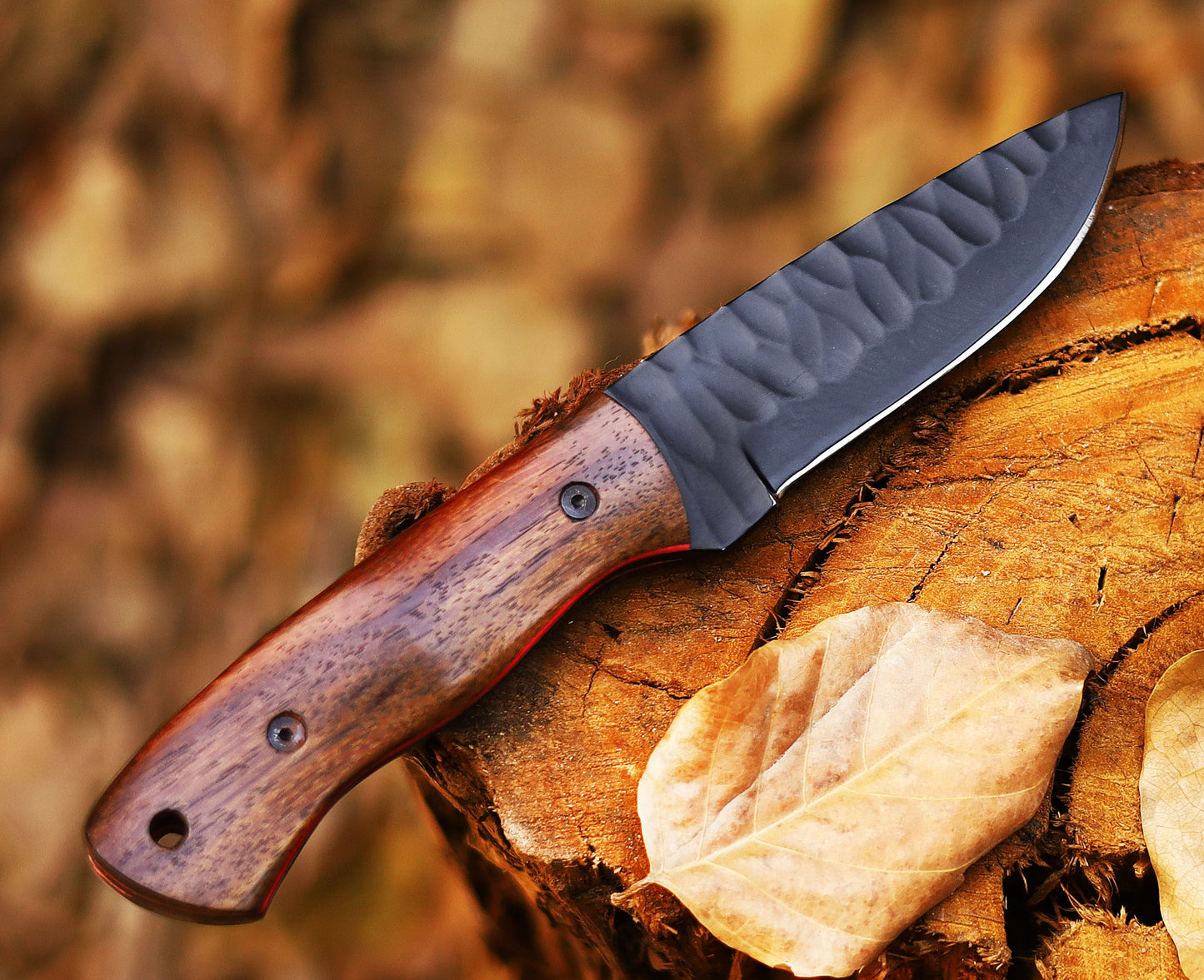 Handmade High Carbon Stainless Steel Hunting Skinner Knife – Professional Outdoor Tool with Leather Sheath | Only $55.78