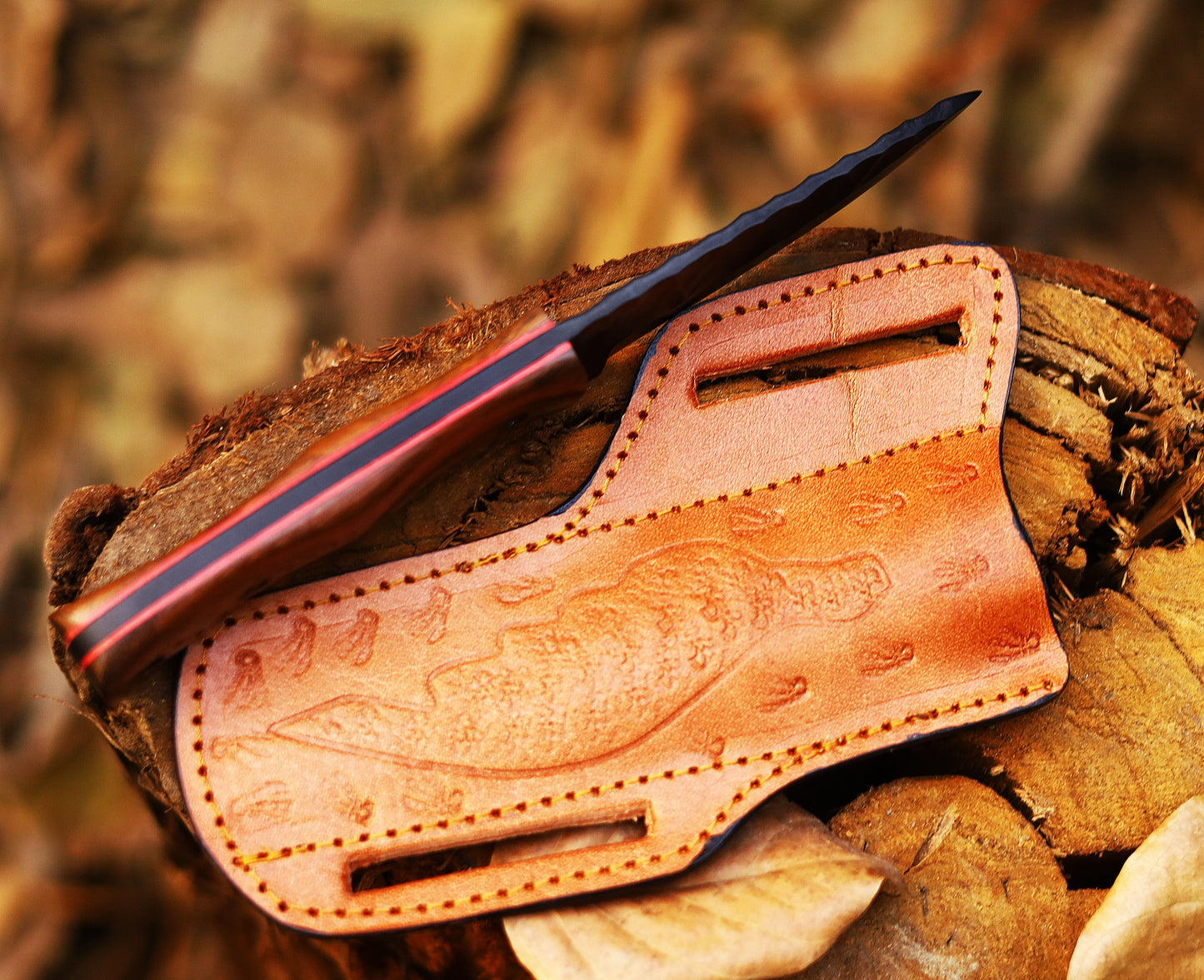 Handmade High Carbon Stainless Steel Hunting Skinner Knife – Professional Outdoor Tool with Leather Sheath | Only $55.78