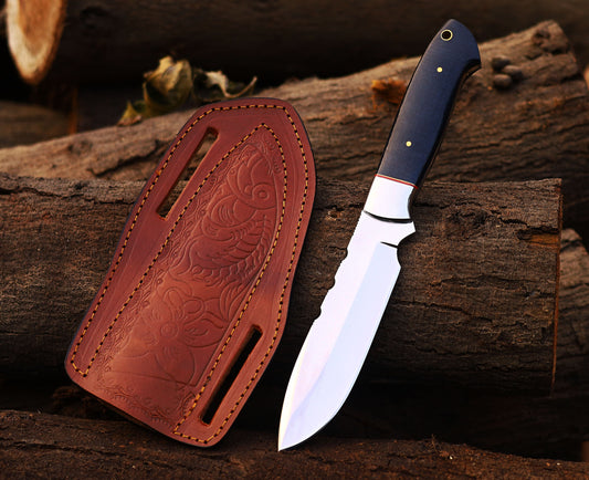 Handmade High Carbon Stainless Steel Hunting Knife - Precision Craftsmanship for Superior Outdoor Performance