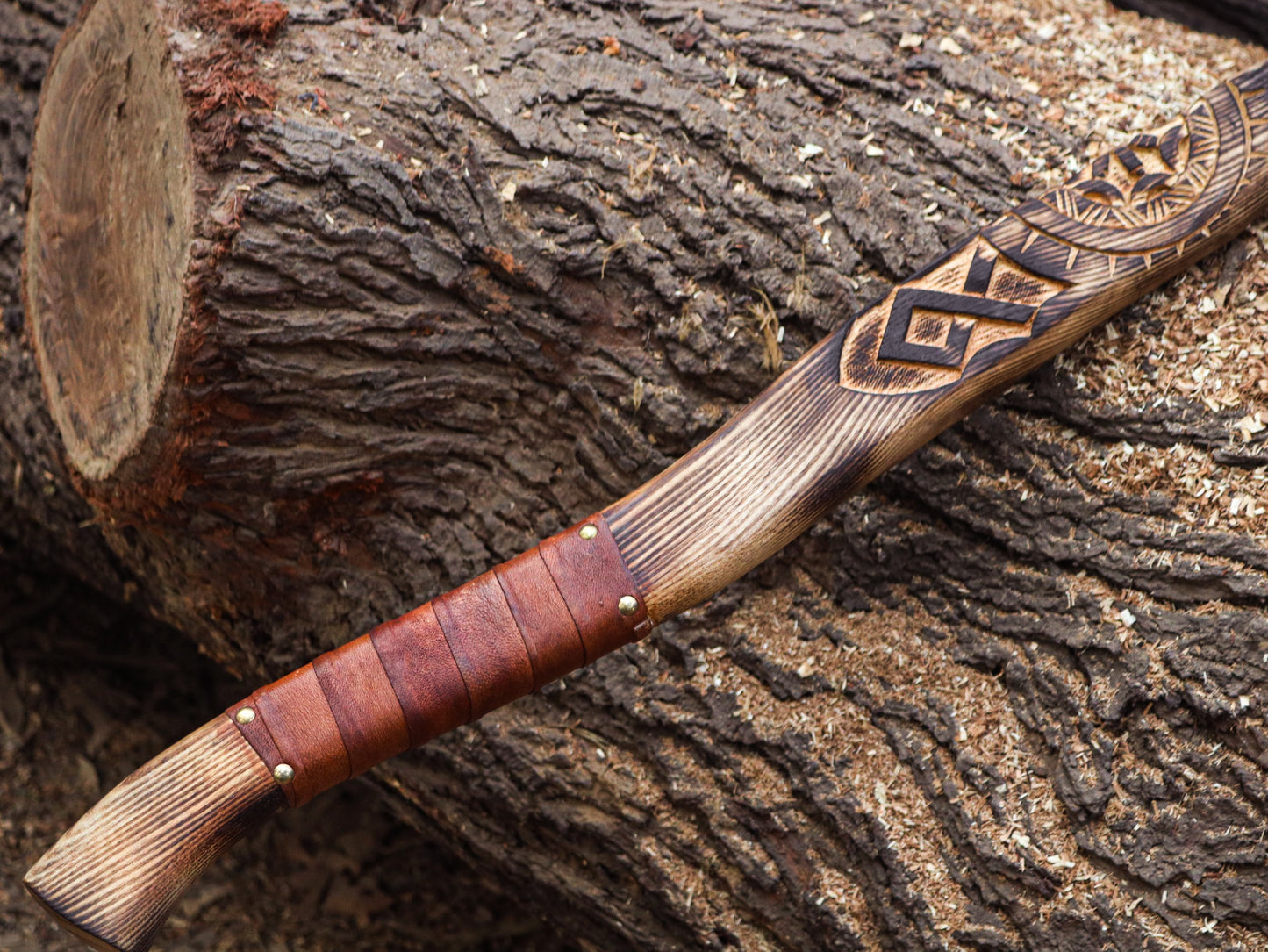 Viking Axe with handmade wooden Box-Handmade box a elite Gift for special people