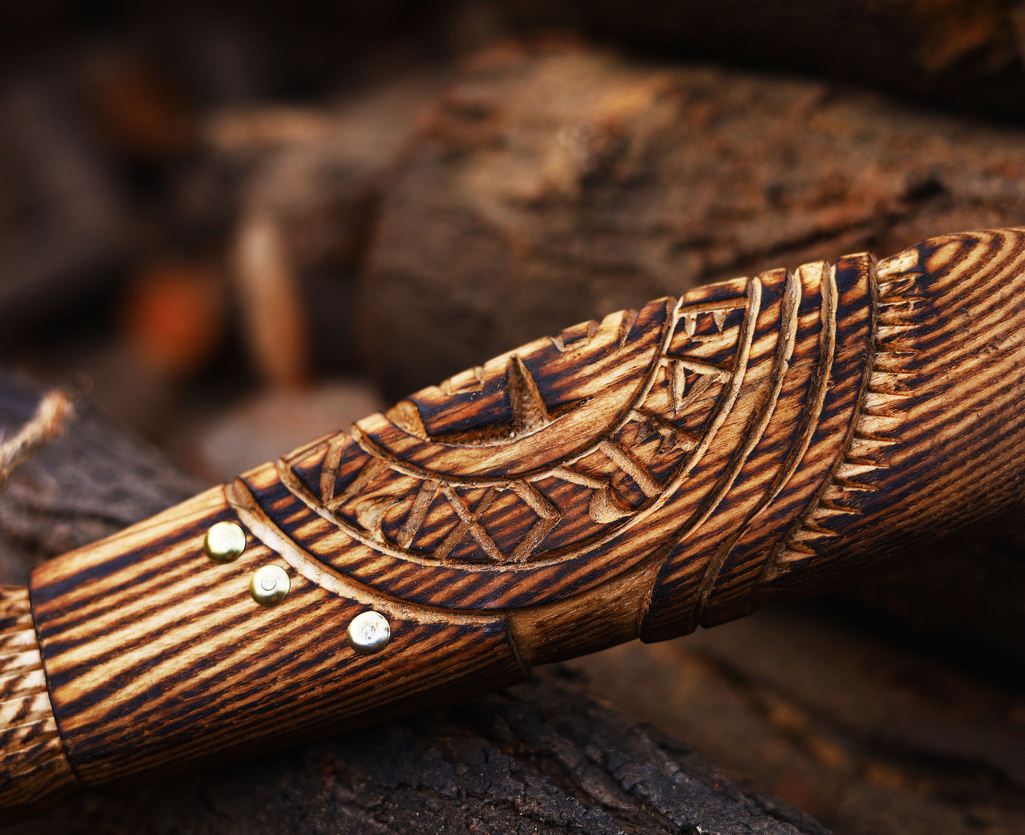 Viking Axe Custom Handmade Carbon Steel Rose Wood Handle-Gift For Special People