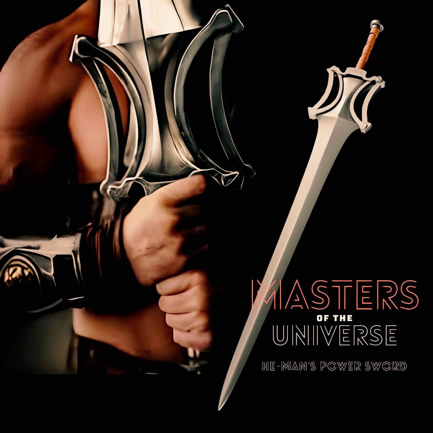 Fully Functional He-Man Power Sword, Handmade Stainless Steel sword With Leather sheath