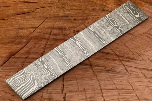 Artisanal Mastery Hand-Forged Damascus Steel Bar / Damascus Steel  Billet for Crafting Excellence